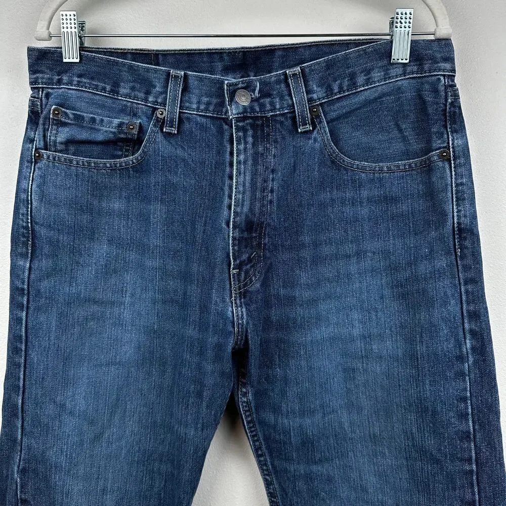 Levi's Men's 505 Straight Leg Jeans Denim Medium Wash Size 33x32